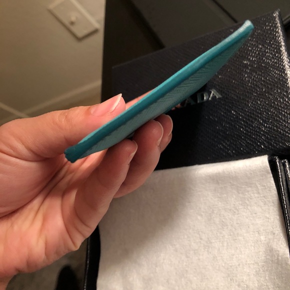 Prada saffiano wallet holder - Picture 7 of 8